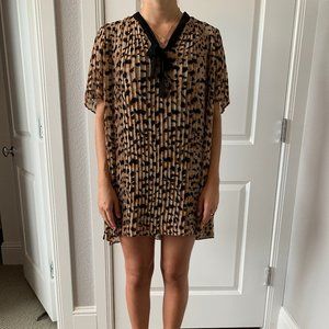 Animal Print Mini Dress